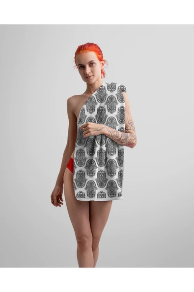 MoveBeach Desenli plaj Havlusu - Resim 4