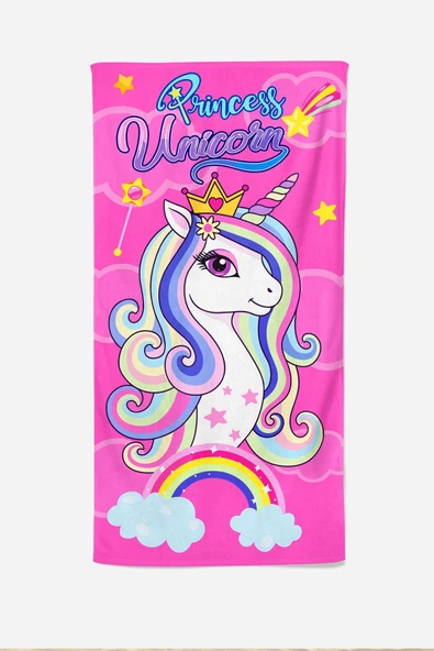 Movekids Unicorn Desenli Çocuk Plaj Havlusu - 2