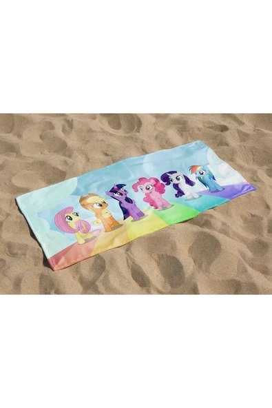 MoveBeach Unicorn Desenli Çocuk Plaj Havlusu, Banyo Havlusu - 3