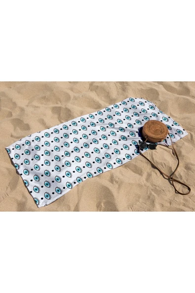 MoveBeach Desenli Plaj Havlusu, Banyo Havlusu - 5