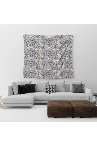 move home Dolar Desenli Kumaş Duvar Örtüsü,duvar Halısı - 3