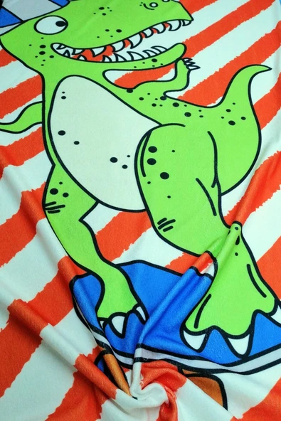 MoveBeach Desenli Çocuk Plaj Havlusu, Banyo Havlusu - Resim 3