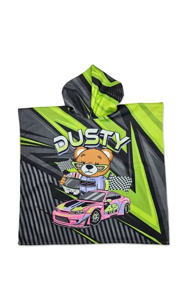 MoveBeach Desenli Çocuk Panço Plaj Havlusu - 3