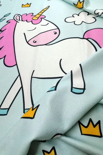 MoveBeach Unicorn Desenli Çocuk Plaj Havlusu, Banyo Havlusu - 4