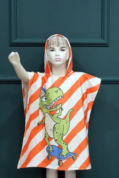 MoveBeach Çocuk Bornoz Havlu Panço