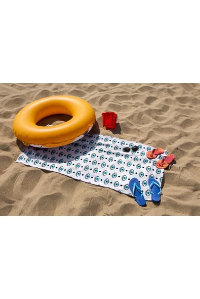 MoveBeach Desenli Plaj Havlusu, Banyo Havlusu - 6