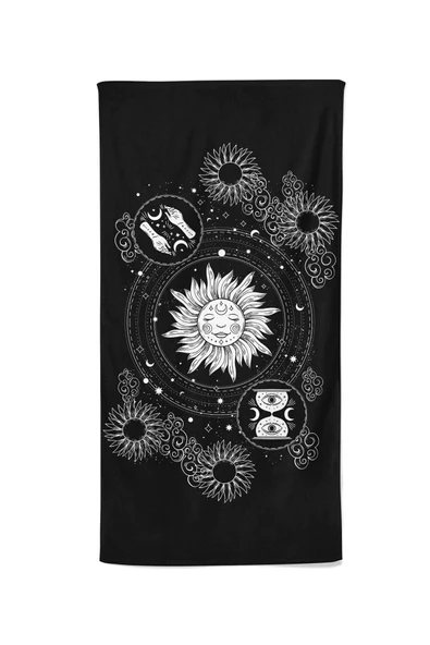 MoveBeach Desenli Plaj Havlusu, Banyo Havlusu - 2