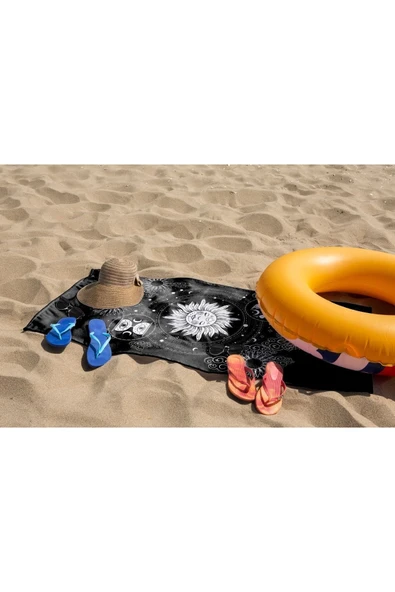 MoveBeach Desenli Plaj Havlusu, Banyo Havlusu - 3