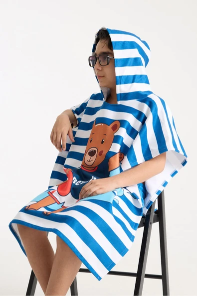 MoveBeach Çocuk Panço Plaj Havlusu 8-12 Yaş - Resim 2