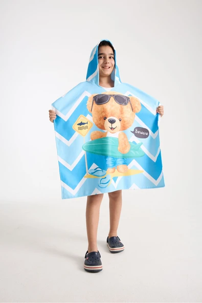 MoveBeach Çocuk Panço Plaj Havlusu 8-12 Yaş - Resim 3