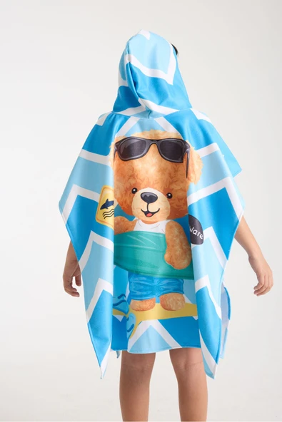 MoveBeach Çocuk Panço Plaj Havlusu 8-12 Yaş - Resim 5