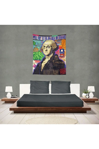 move home Desenli kumaş duvar örtüsü,duvar halısı - 6