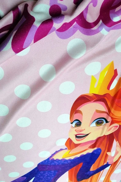 MoveBeach Prenses Desenli Çocuk Plaj Havlusu, Banyo Havlusu - 3