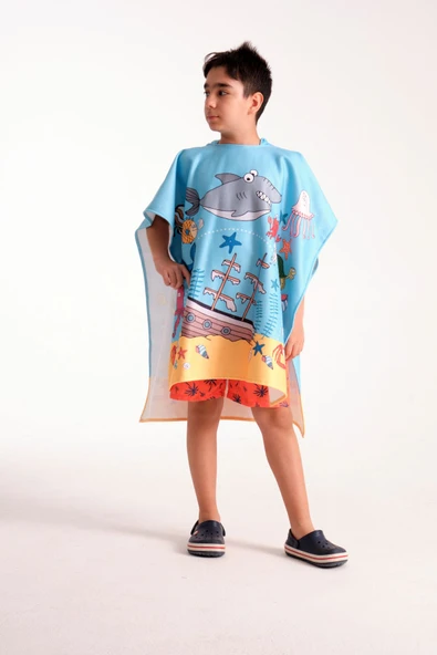 MoveBeach Çocuk Panço Plaj Havlusu 8-12 Yaş