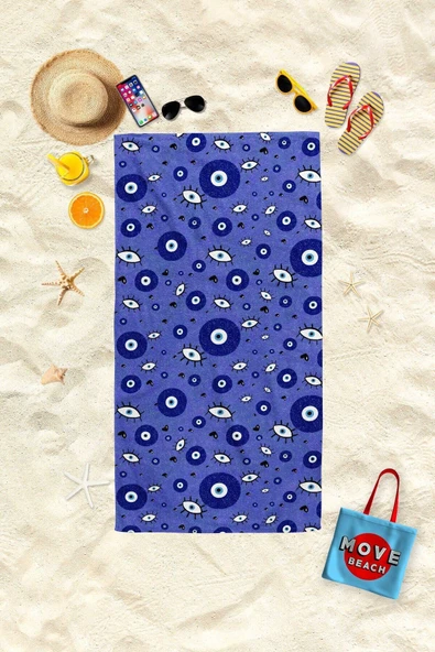 MoveBeach Desenli Plaj Havlusu, Banyo Havlusu