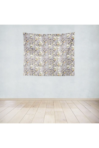 move home Dolar Desenli Kumaş Duvar Örtüsü,duvar Halısı - 5