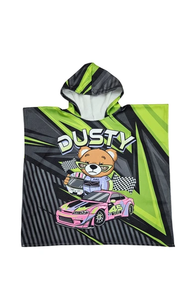 MoveBeach Desenli Çocuk Panço Plaj Havlusu - 2