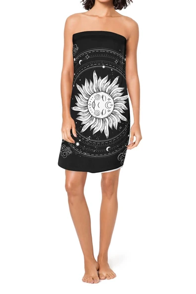 MoveBeach Desenli Plaj Havlusu, Banyo Havlusu - 4