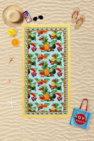 MoveBeach Desenli plaj Havlusu - 3