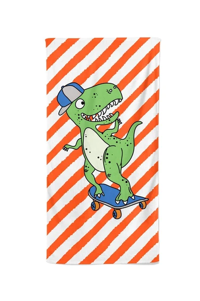 MoveBeach Desenli Çocuk Plaj Havlusu, Banyo Havlusu - Resim 2