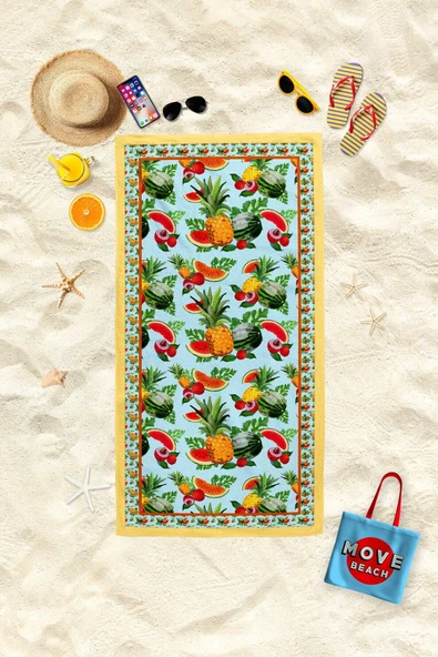 MoveBeach Desenli plaj Havlusu