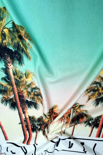 MoveBeach Desenli Plaj Havlusu, Banyo Havlusu - Resim 4