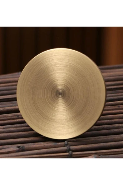 Mühür Mumu Pirinç Damga 50mm 3D Su Zambağı A Desen Pirinç Saplı - 4