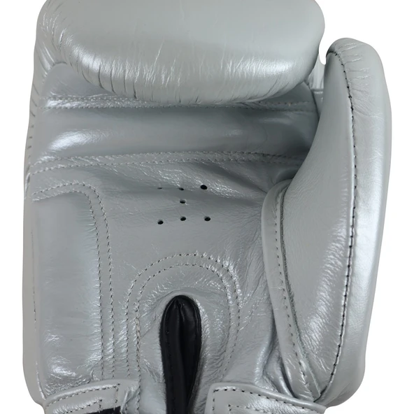 DragonDo DRGN-G3 Hakiki Deri Boks Eldiveni Gümüş Kick Boks Eldiveni - 2
