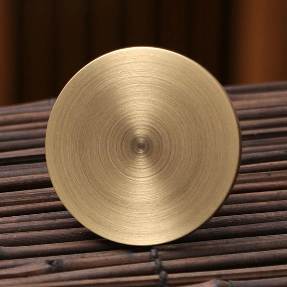 Mühür Mumu Pirinç Damga 50mm 3D Lotus Desen A + Sandal Ağacı Sap - Resim 5