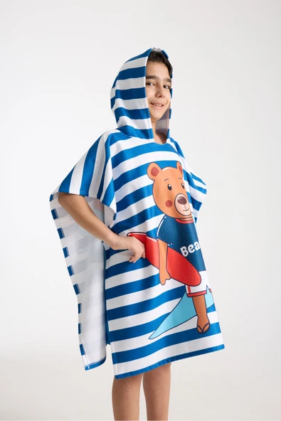 MoveBeach Çocuk Panço Plaj Havlusu 8-12 Yaş - Resim 4