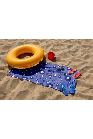 MoveBeach Desenli Plaj Havlusu, Banyo Havlusu - 6