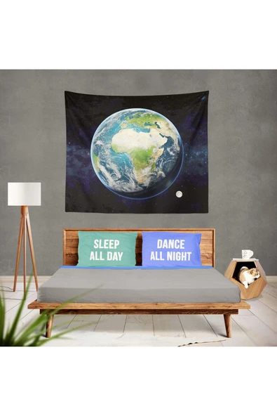 move home Desenli kumaş duvar örtüsü - 3