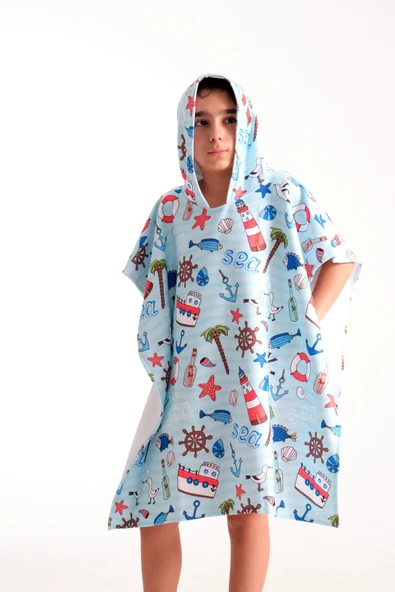 MoveBeach Çocuk Panço Plaj Havlusu 8-12 Yaş - 5