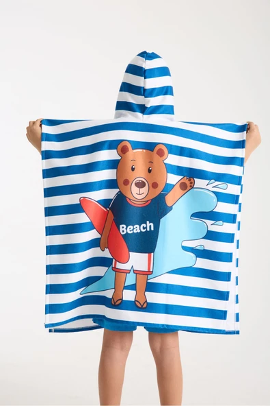MoveBeach Çocuk Panço Plaj Havlusu 2-8 Yaş - 5