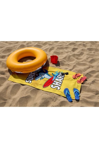 MoveBeach Desenli Çocuk Plaj Havlusu - 5
