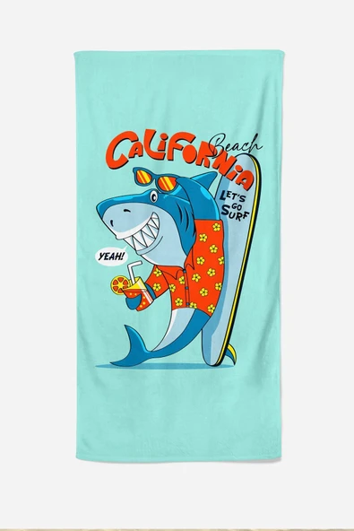 MoveBeach Desenli Çocuk Plaj Havlusu - Resim 2