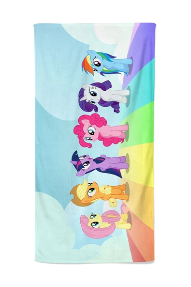 MoveBeach Unicorn Desenli Çocuk Plaj Havlusu, Banyo Havlusu - 2