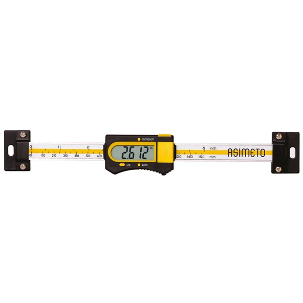 ASIMETO 0-600mmx0.01 YATAY DİJİTAL DOĞRUSAL CETVEL
