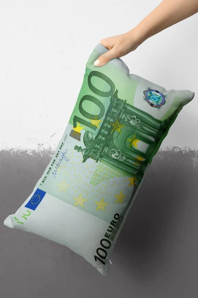 move home Dekoratif Kırlent Çift Taraf Euro Desenliı 30x50cm Içi Dolgulu ürün görseli 1