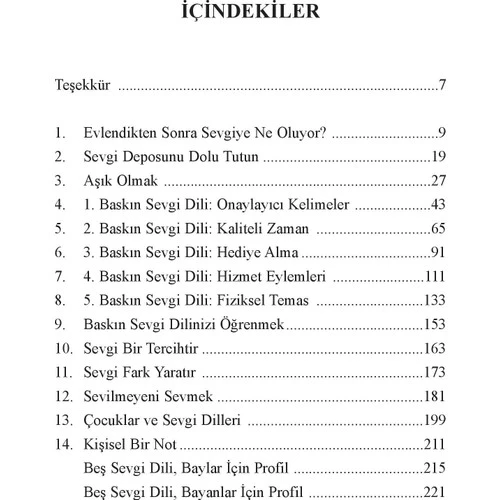 Beş Sevgi Dili - Gary Chapman - 3