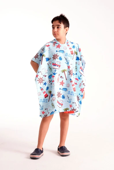 MoveBeach Çocuk Bornoz Havlu Panço