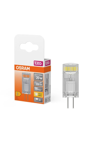 Osram Led Kapsül 1.8W 2700K 200lm G4 Duy Sarı Işık Ampul