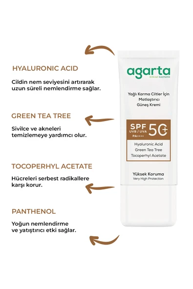 Matlaştırıcı Parlama Karşıtı Spf+50 Güneş Kremi 50 Ml - 2