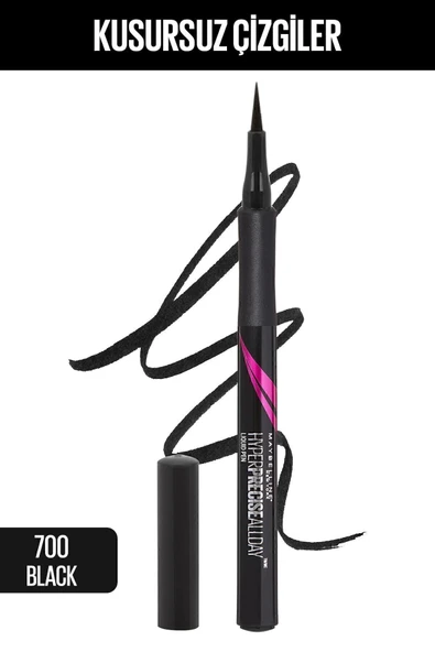 Maybelline New York Maybelline Hyper Precise All Day Eyeliner -700 Siyah 3600530730308