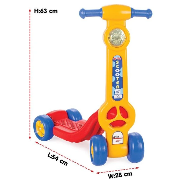 PİLSAN MİNİ SCOOTER (SARI) - 2