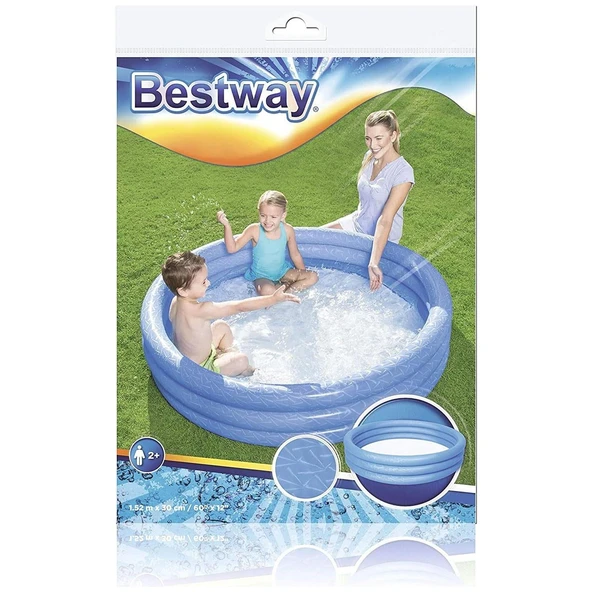 BESTWAY HAVUZ 152x30cm DÜZ ZEMİN 3 BLM (51026)MAVİ - 2