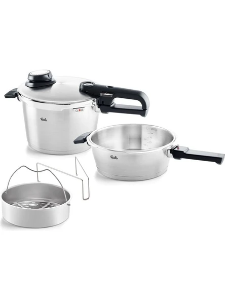 Fissler Vitavit Premium Mat Düdüklü Tencere 4,5+2,5 Lt