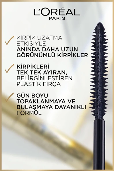 L'Oreal Paris Telescopic Gold Maskara - Siyah 3600520881799 - 4