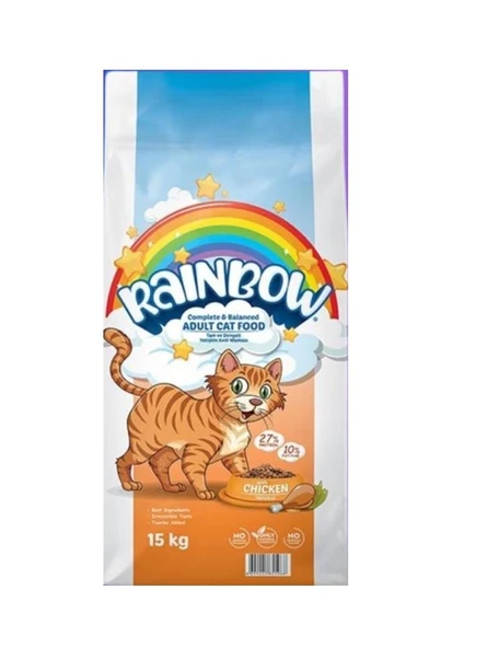 Rainbow Tavuklu Yetişkin Kedi Maması 15 kg