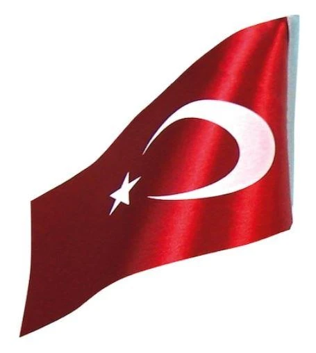 VELTE MASA BAYRAĞI 15x22,5 TÜRK BAYRAĞI